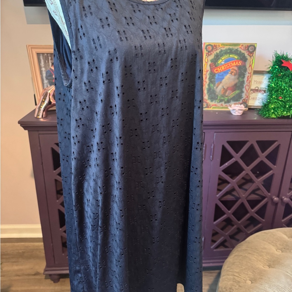 Market & Spruce Black Midi Dress
